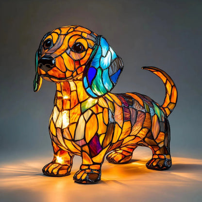 GlowRiot Dachshund Amber Glow Lamp