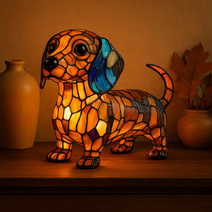 GlowRiot Dachshund Amber Glow Lamp